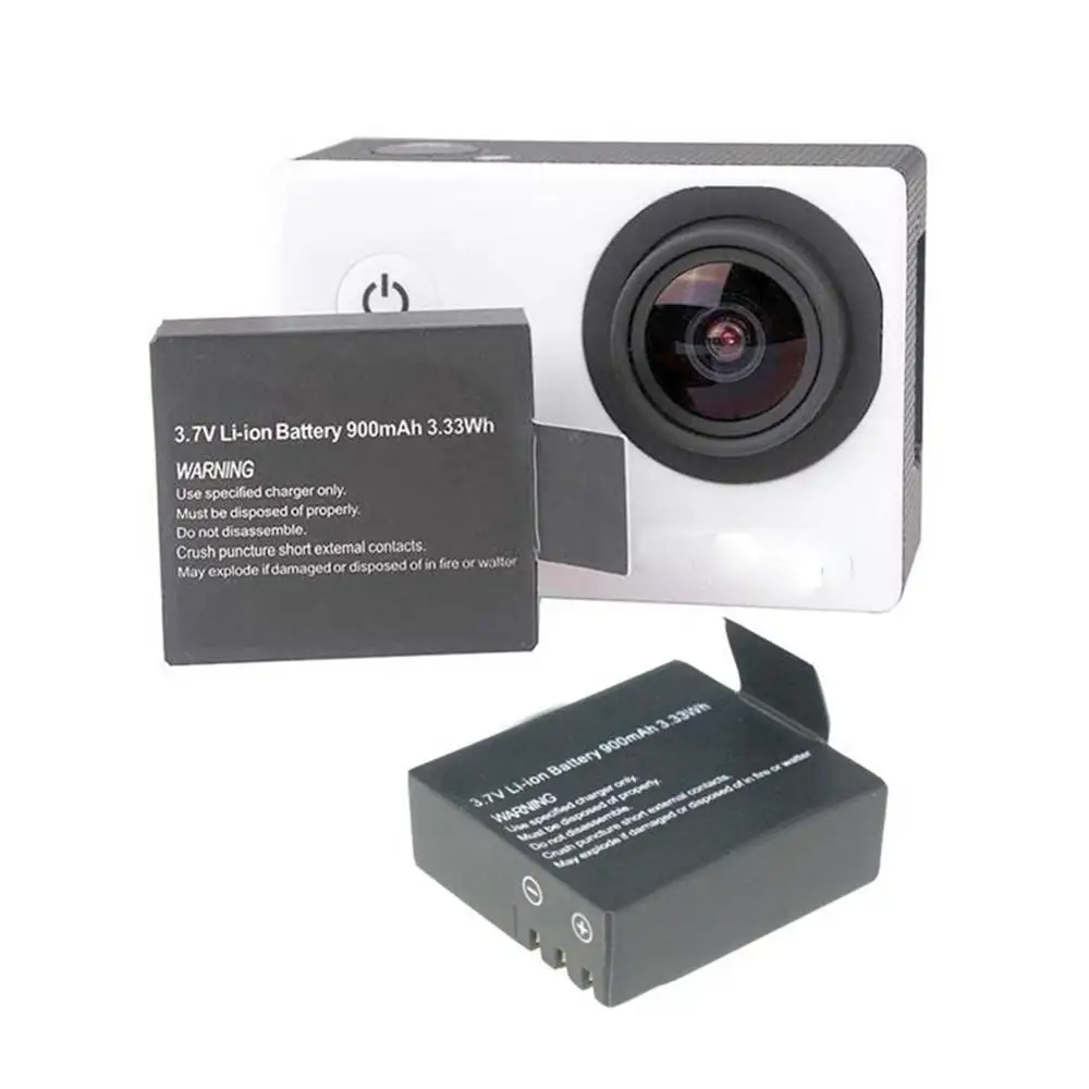 Batteria ricaricabile agli ioni di litio da 3.7V 900mAh per SJ4000 WiFi SJ5000 WiFi SJ6000 WIFi M10 SJ5000x Sport Action Camera DV