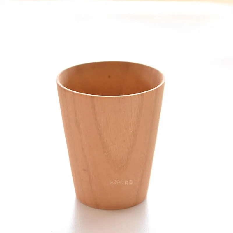 Wood Cup Primitive Handmade Natural Wooden Cup Breakfast Beer Milk Drinkware  Tea Cup water bottle