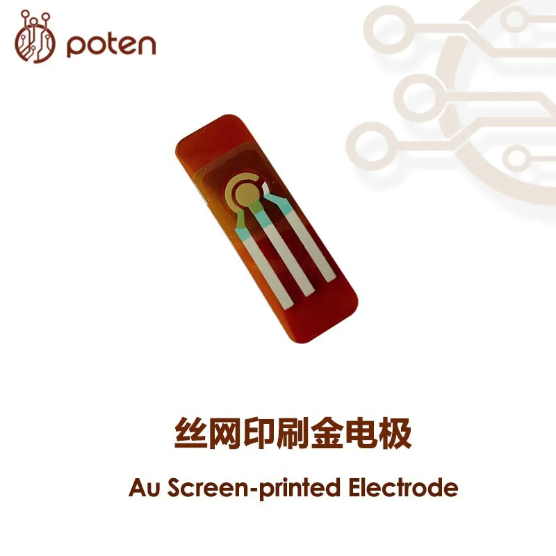 Screen Printing Gold Electrode Au-S-P-E-C Flexible Electrode Wearable Electrochemical Device Electrochemical Sensor