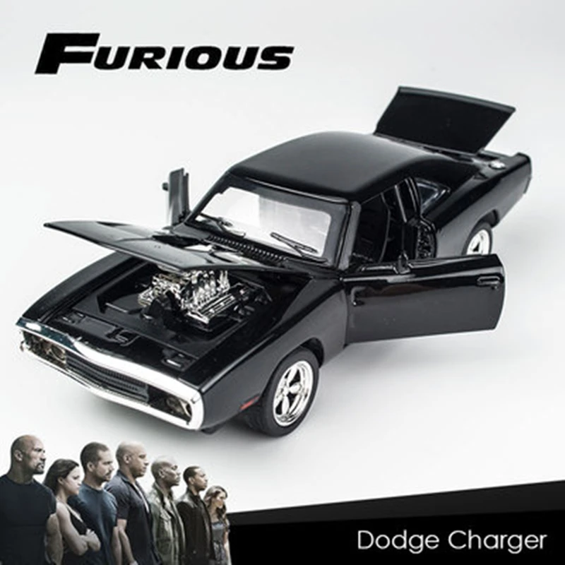 1:32 Dodge Charger Alloy Sports Car Model Diecasts & Toy Metal Muscle Car Model Simulation Sound Light Collection Kids Toy Gift