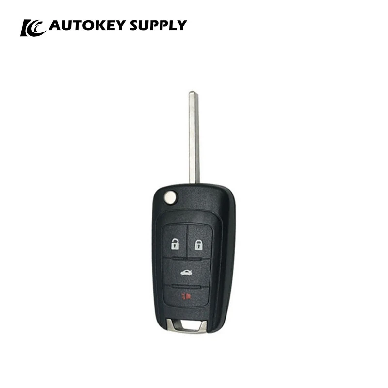 For Buick 3+1 Buttons Flip Key Shell Without Logo  Autokeysupply AKBKF114