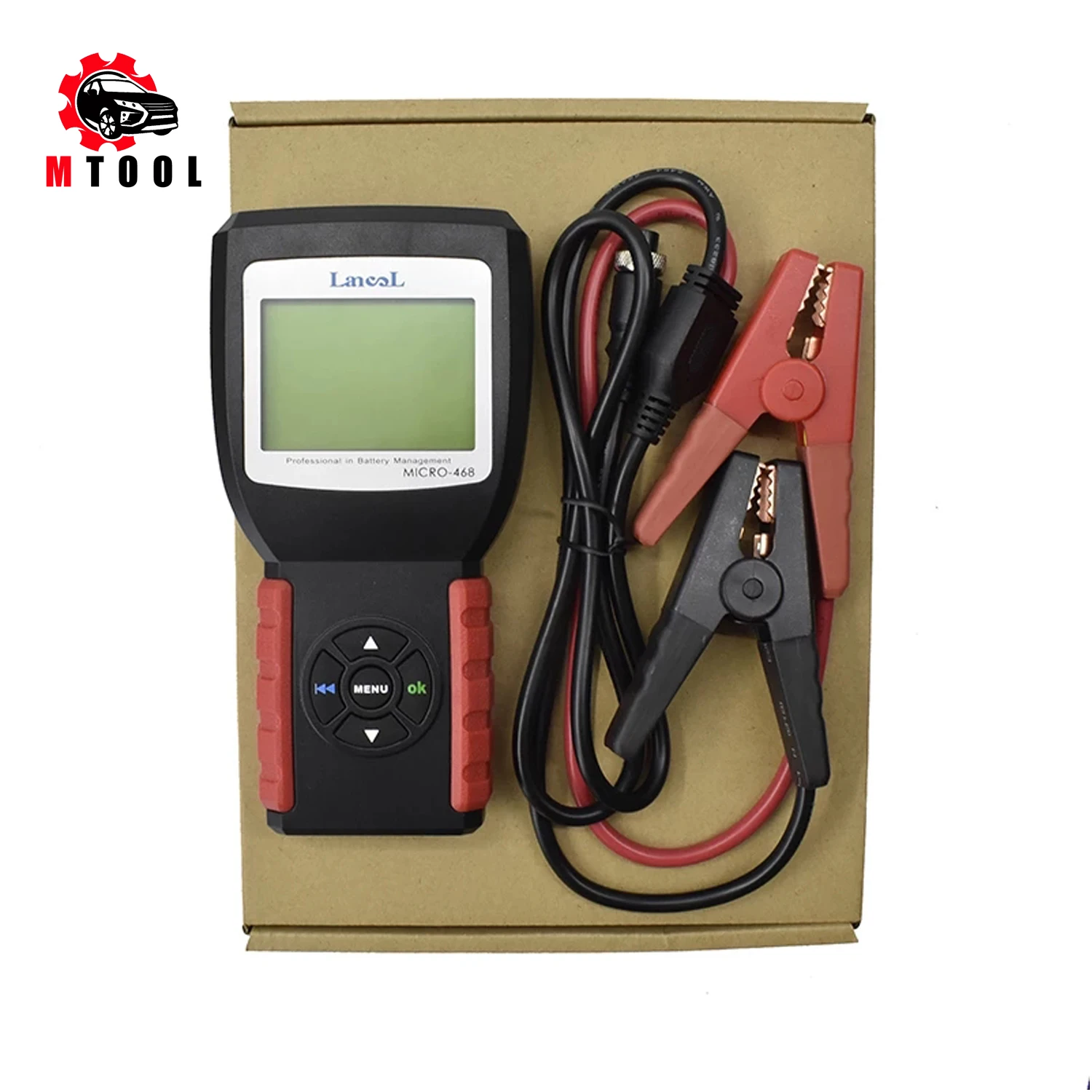 MICRO-468 Car Battery Tester Multi-language 12V 2000CCA Battery System Detect Automotive Bad Cell Battery Diagnostic Tool Tester