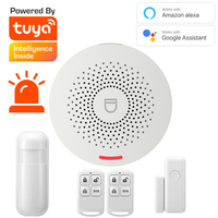 Tuya Wifi Smart Home Alarm System Wireless 433MHz Burglar Security Alarm Tuya Smart Life App Control Wireless Home Alarm Kit