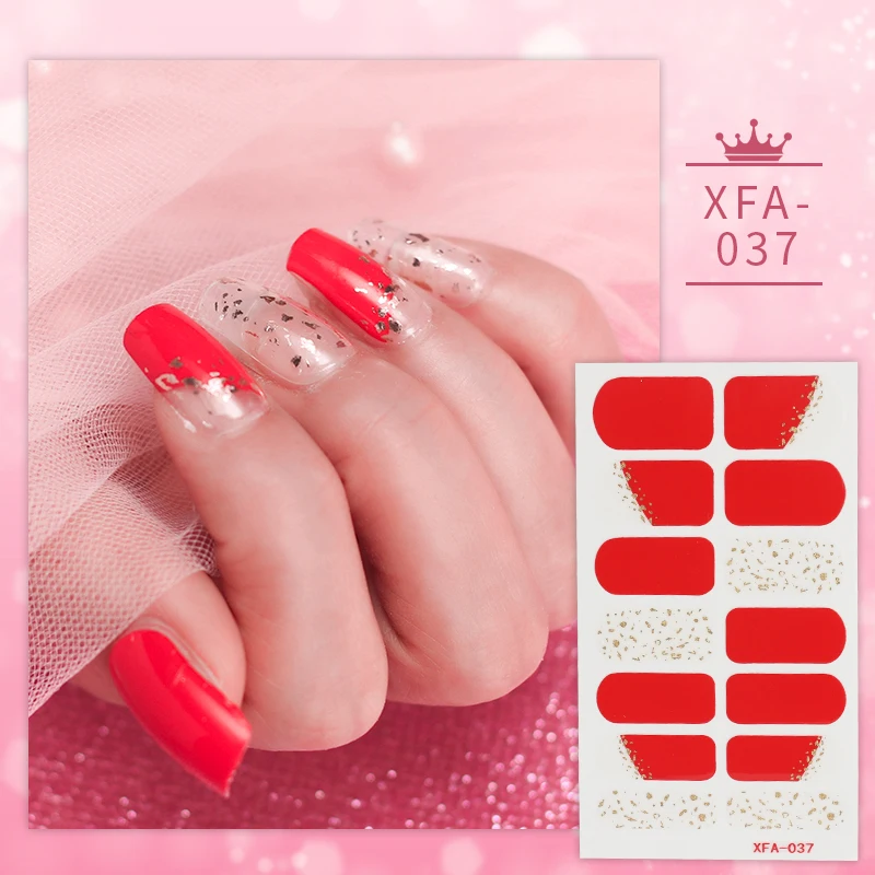 

Nail Art Stickers Polish Full Cover Nail Gel Decals Tattoo Foils for Women Fingernails Decor Manicure Tips Wraps Beauty Decorati
