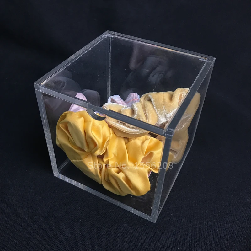 1pcs Gift Box Girls Scrunchie Hair Accessories Storage Box Candy Favor Box For Christmas New Year Wedding Party Decoration