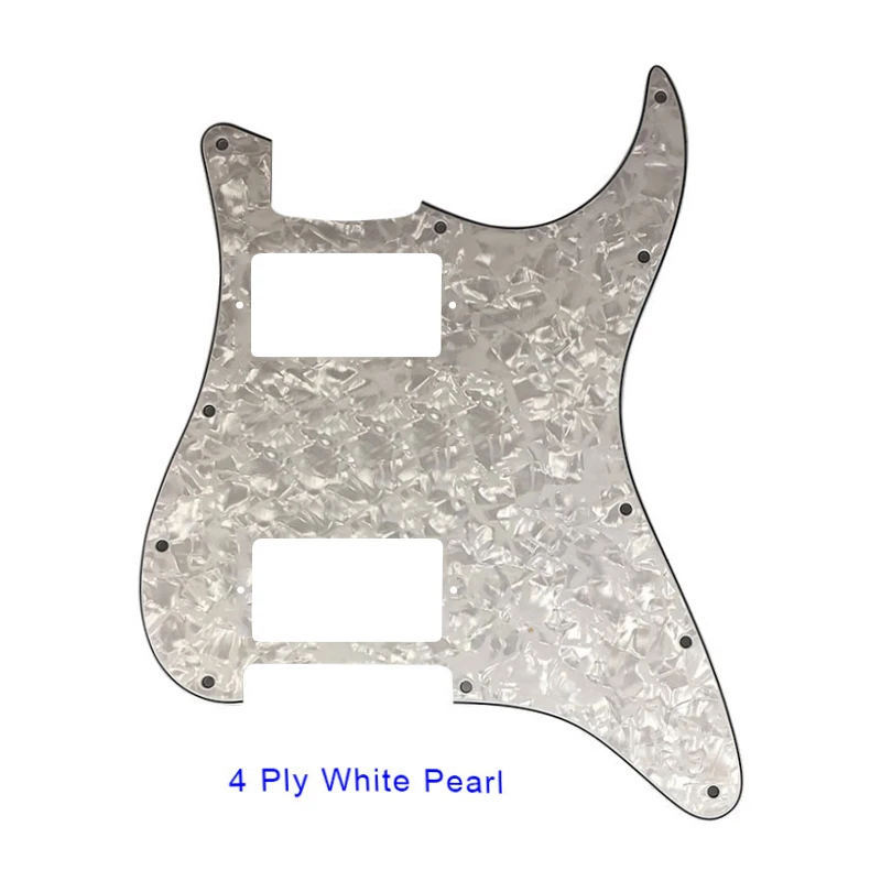 Fei Man Guitar Pickguards No Control Hole With 11 Screws For Fender ST HH PAF Strat Guitar With Humbucker No Switch Hole