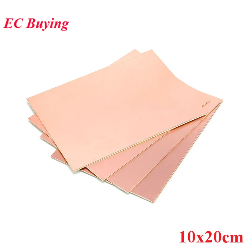 10x20cm Single Sided Copper Clad Plate PF PCB 10*20cm Laminate Circuit Board DIY Kit Universal Fiberglass Board