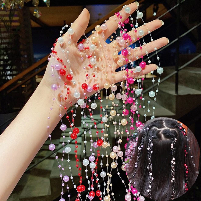 2-шт-компл-2025-модная-цепочка-для-волос-с-жемчугом-для-девочек-ювелирные-зажимы-красочные-аксессуары-для-волос-для-женщин-свадебная-повязка-для-волос