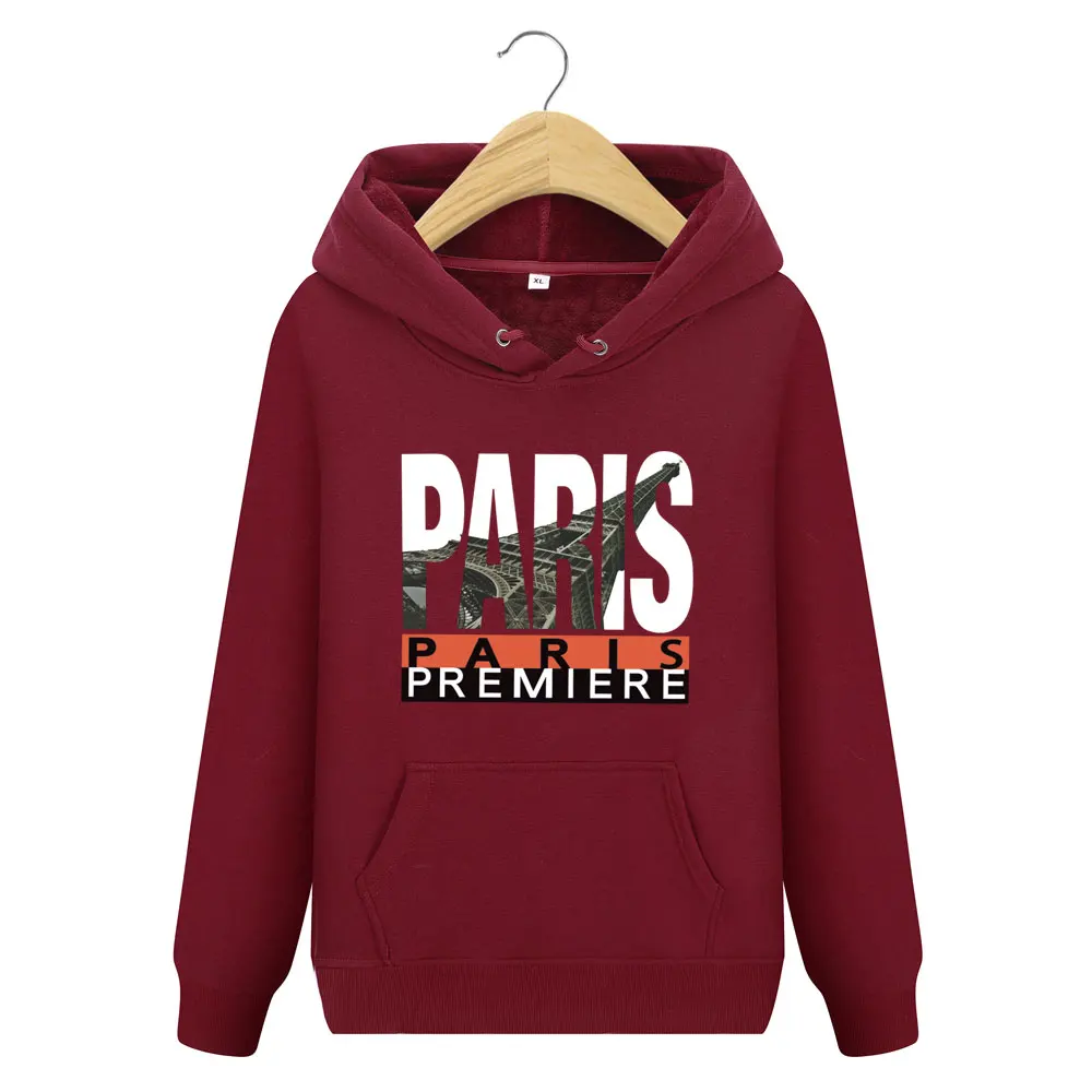 Men sweatshirt plus velvet to keep warm 2021 new winter fashion male thick hoodies teenage boy coat letter plus size H48