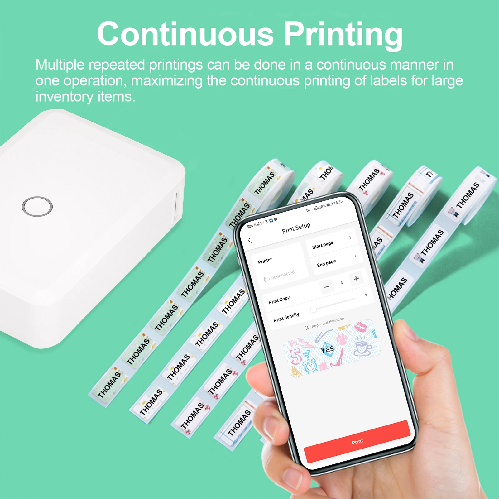 Niimbot D110 Impressora De Etiquetas Sem Fio, Papel Adesivo, Bolso, Impressora De Mão, Preço Térmico, Marcador De Etiqueta, Casa, Uso De Escritório