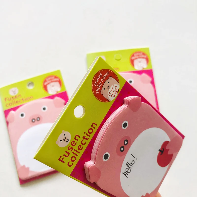 1PC Cute Kawaii Pig Decorative Memo Pads School Office Computer Note Message Leave