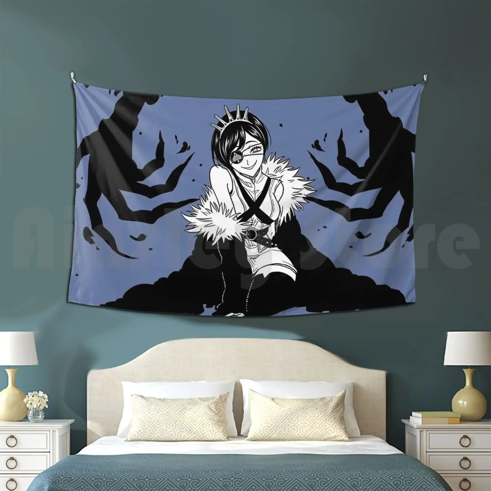 Tapestry Vanica Hat Black Clover Japanese Anime Manga Grimoire Asta Yuno Noelle Yami Mimosa Nero