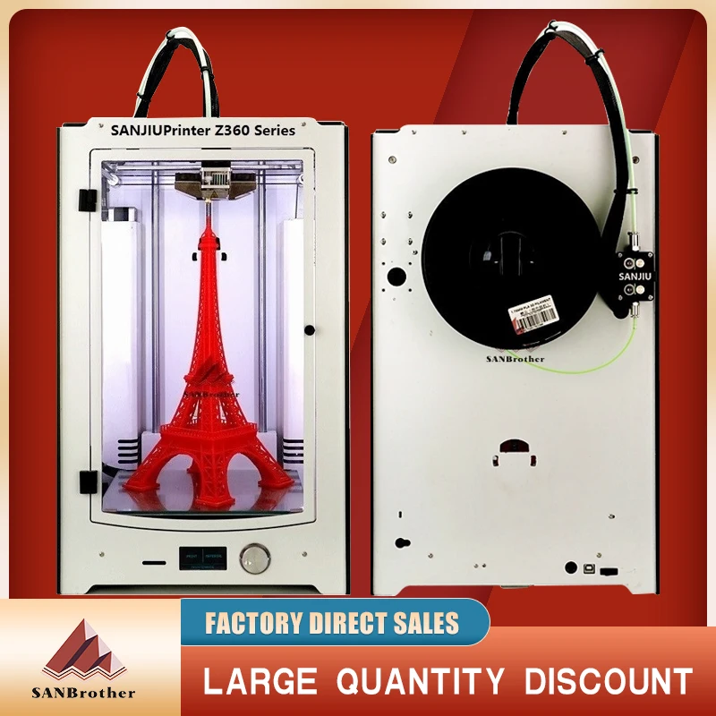 

3D Printer SANJIUPrinter3 Z360 3D Printer Newest 2016 DIY KIT For UM2+ UM2 Extended Auto Leveling 3D Printer Include All Parts.