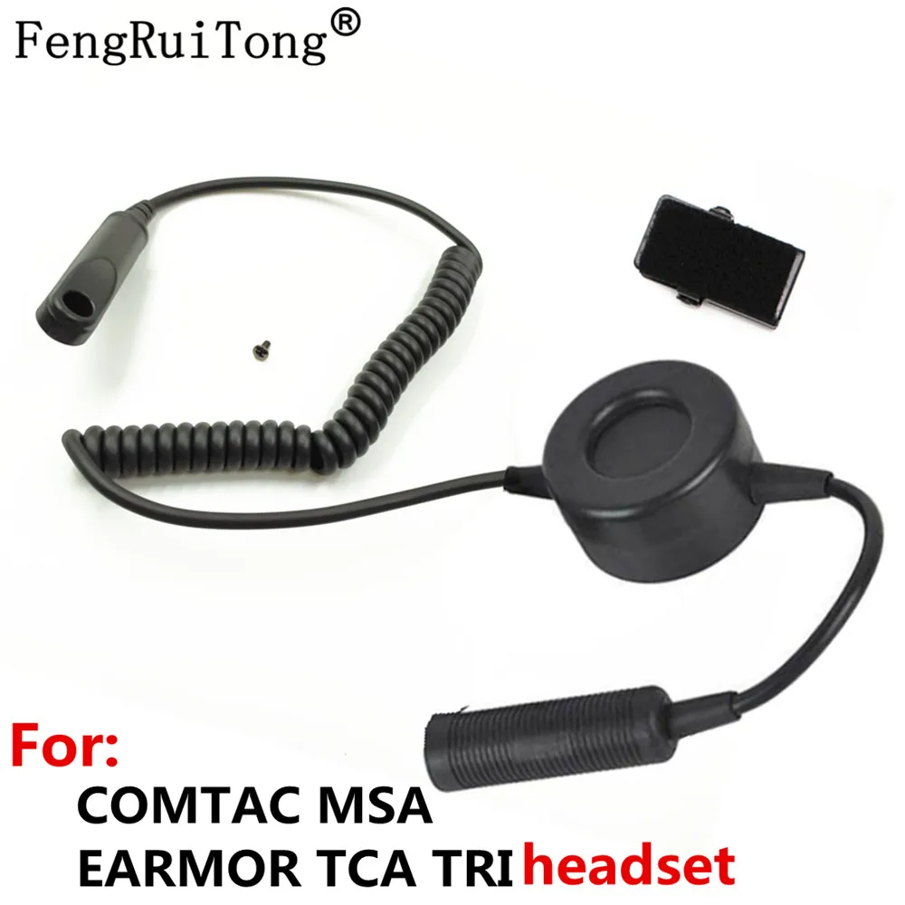 

Тактические Great circle PTT аксессуар для гарнитуры для COMTAC MSA EARMOR TCA TRI Headphones для BAOFENG UV-XR A58 UV9R UV-9R Plus Radio