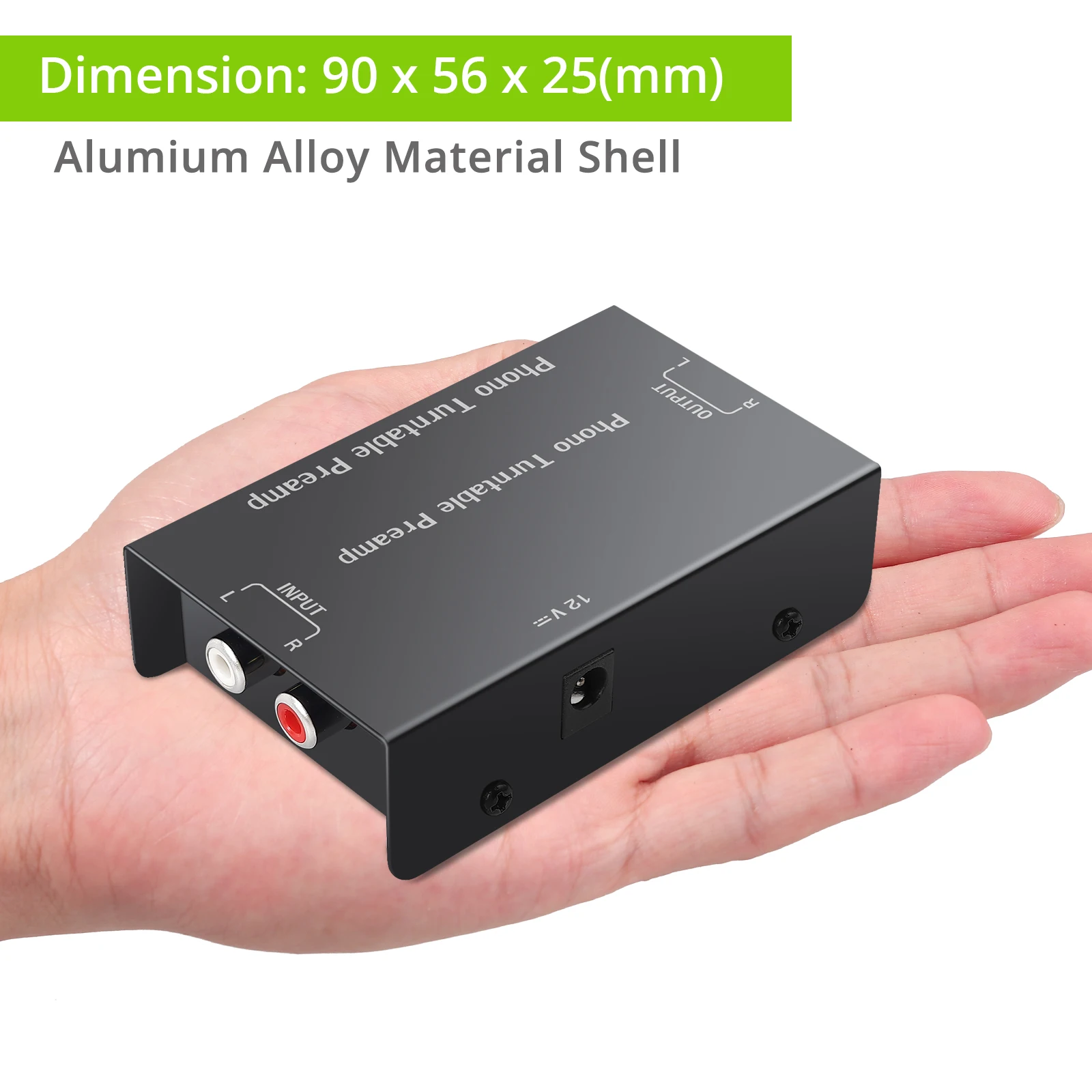 Prozor ultra-compacto phono plataforma giratória preamp com saída de entrada rca & baixo nível de ruído operar pp900 phono adaptador de conversor de pré-amplificador