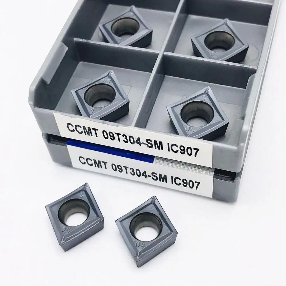 Herramienta de torneado interno, piezas de torno de inserción de carburo, CNC Tokarnyy CCMT, 10 piezas, CCMT09T304 SM IC907 IC908 32,51