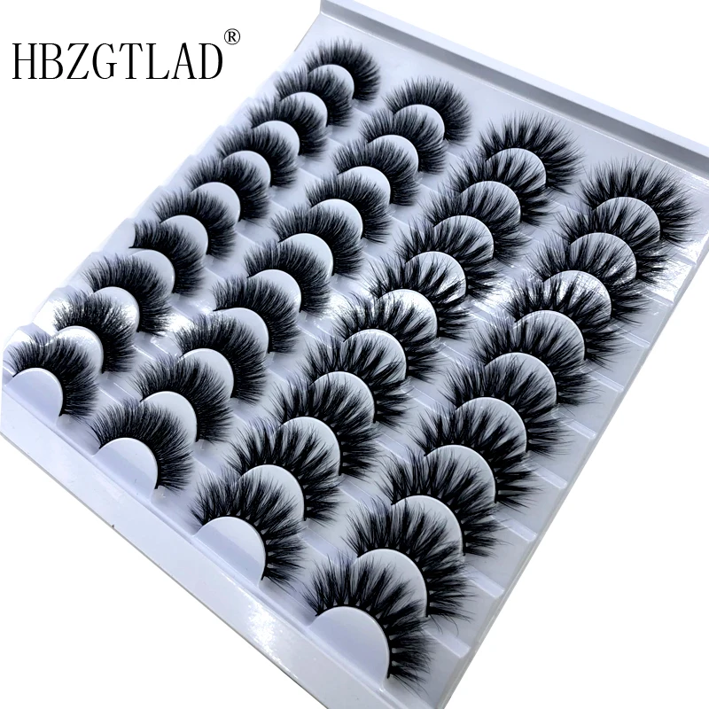 HBZGTLAD Mink Lashes 3D Mink Eyelashes 100% Cruelty free Lashes Handmade Reusable Natural Eyelashes Popular False Lashes Makeup