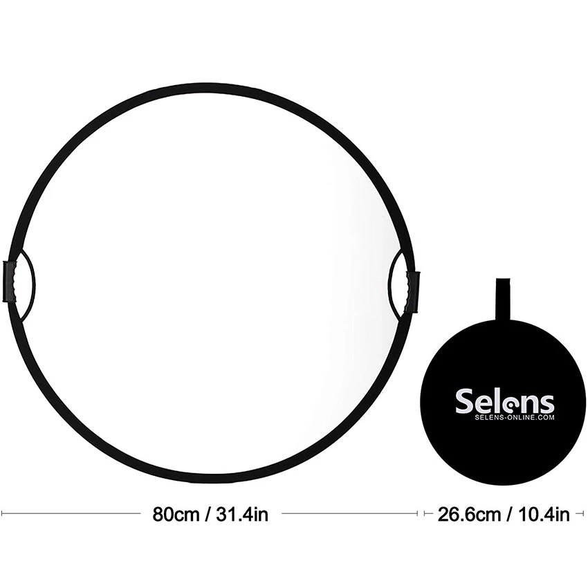 Selens 80CM 5 Trong 1 Phản Quang Chụp Ảnh Di Động Ánh Sáng Phản Quang Với Carring Dành Cho Chụp Ảnh Ảnh Phòng Thu Phụ Kiện