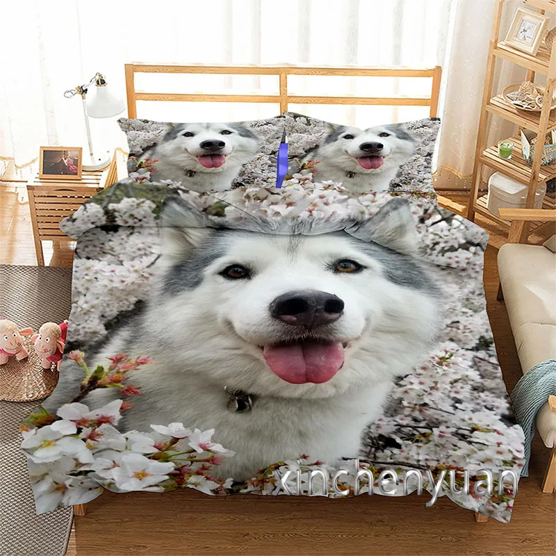 Animal Wolf Funny 3D Printed Duvet Cover Set Twin Full Queen King Size Bedding Set Bed Linens Bedclothes for Young B01