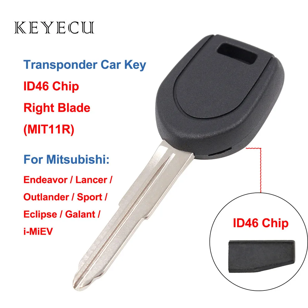 

Keyecu Transponder Ignition Car Key with ID46 Chip for Mitsubishi Endeavor Lancer Outlander Sport Eclipse Galant i-MiEV