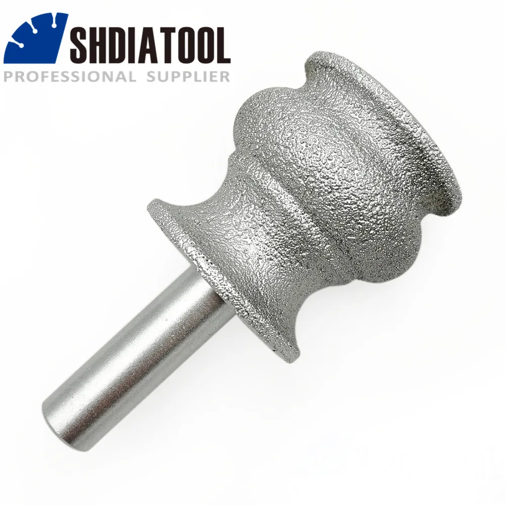 

SHDIATOOL No.27 M1 Professional quality Vacuum brazed diamond router bits 1/2" shank for edge profile