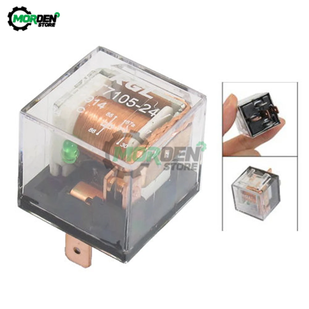 DC 12V 24V Waterproof Automotive Relay 5Pin SPDT Car Control Device 80A 100A Car Relays High Capacity Switching