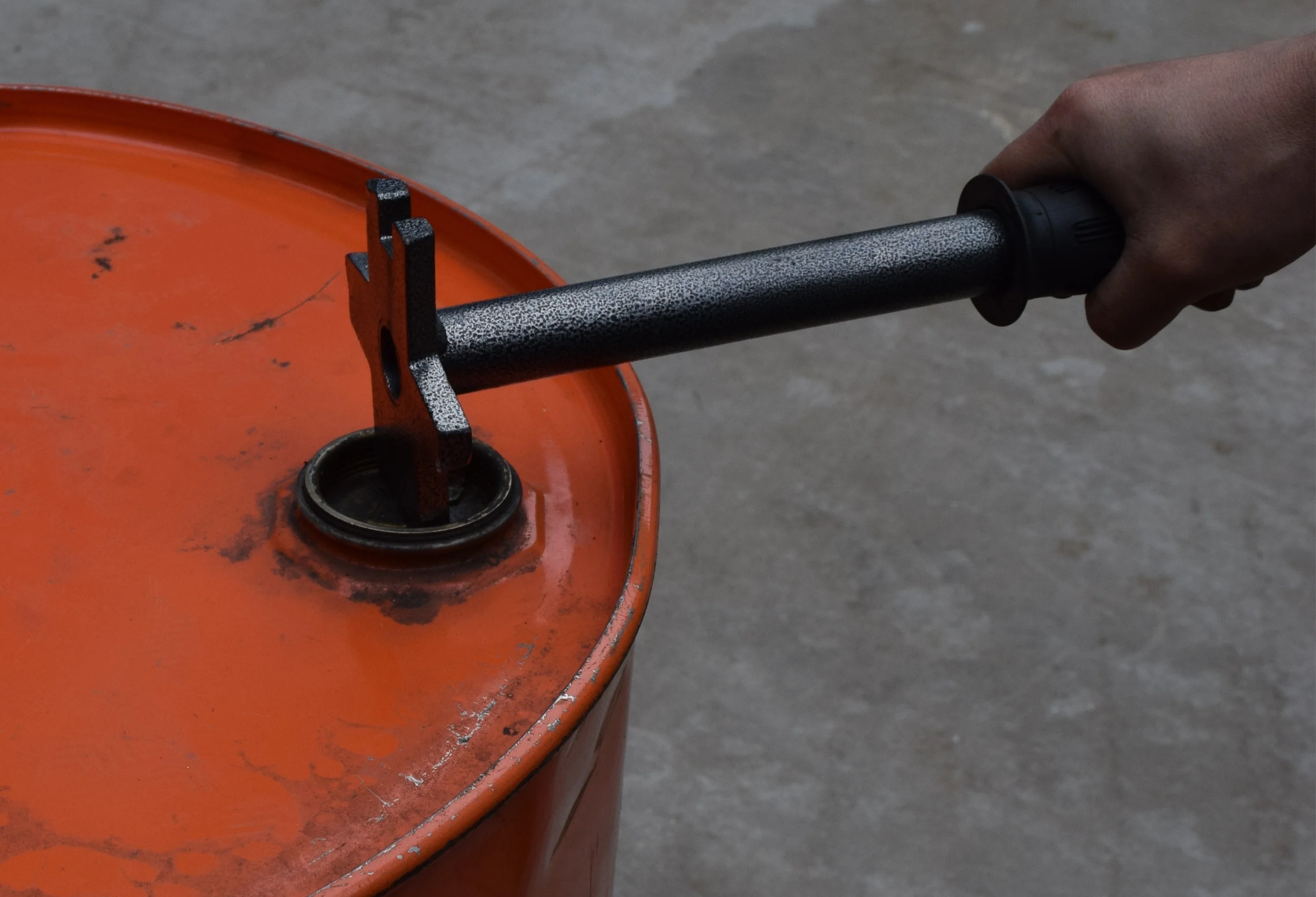 open bucket of oil drum, open bucket part for steel drum tool