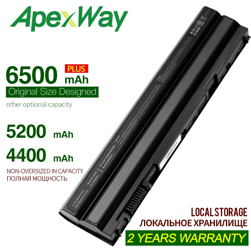 

6500mAh 6Cells New Laptop Battery for Dell Latitude E5430 E6430 E5520m e5420 E6120 E6520 E6420 E6530 for Vostro 3560 8858x T54FJ