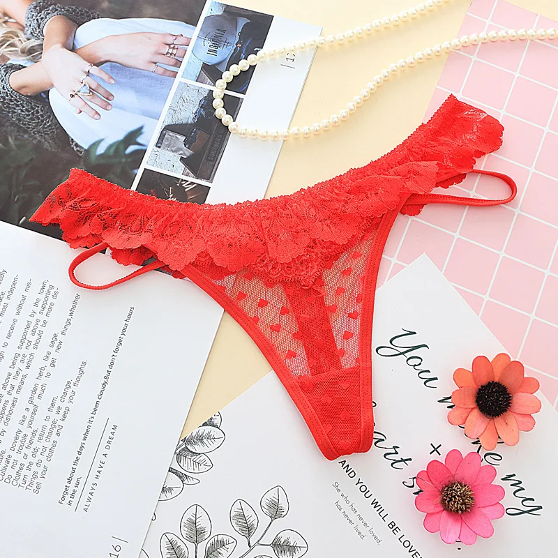 7color Gift beautiful lace leaves Women\'s Sexy lingerie Thongs G-string Underwear Panties Briefs Ladies T-back 1pcs/Lot js8008
