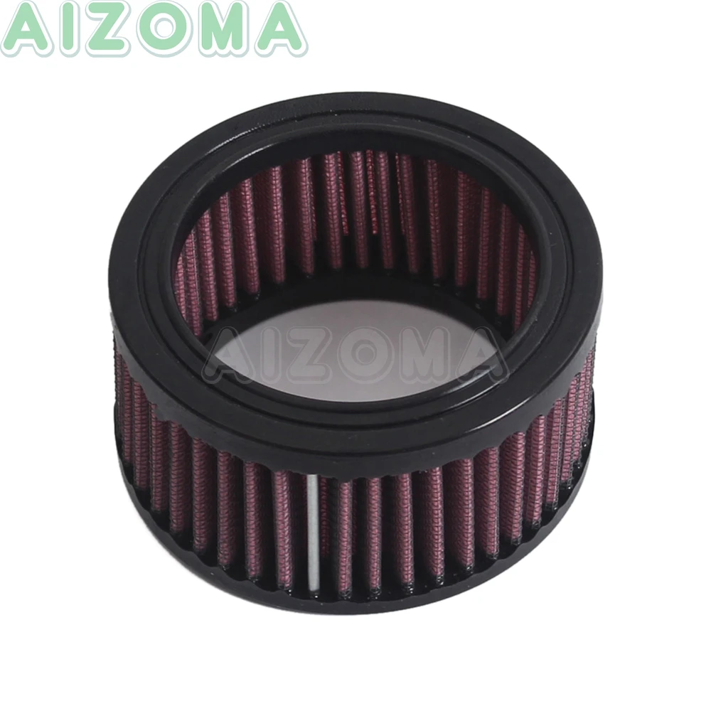 Universal High-Flow Round Air Cleaner Red Intake Filter For Harley Dyna Heritage Softail Touring Sportster Motorcycle Accessorie