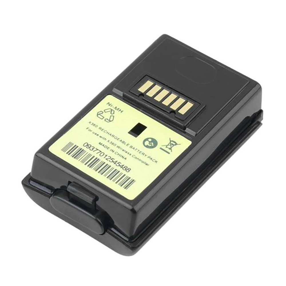 2Pcs 4800mAh 배터리 + 1 충전 케이블 Xbox 360 충전식 배터리 무선 컨트롤러 Gamepad Replacment 도매