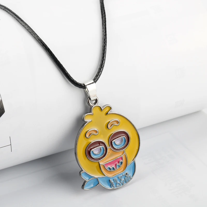 FIVENIGHTSATFREDDY Rope Chain Necklaces Game Jewelry FNAF Freddy Foxy Bonnie Chica Leather Rope Necklace Kid Christmas Gift