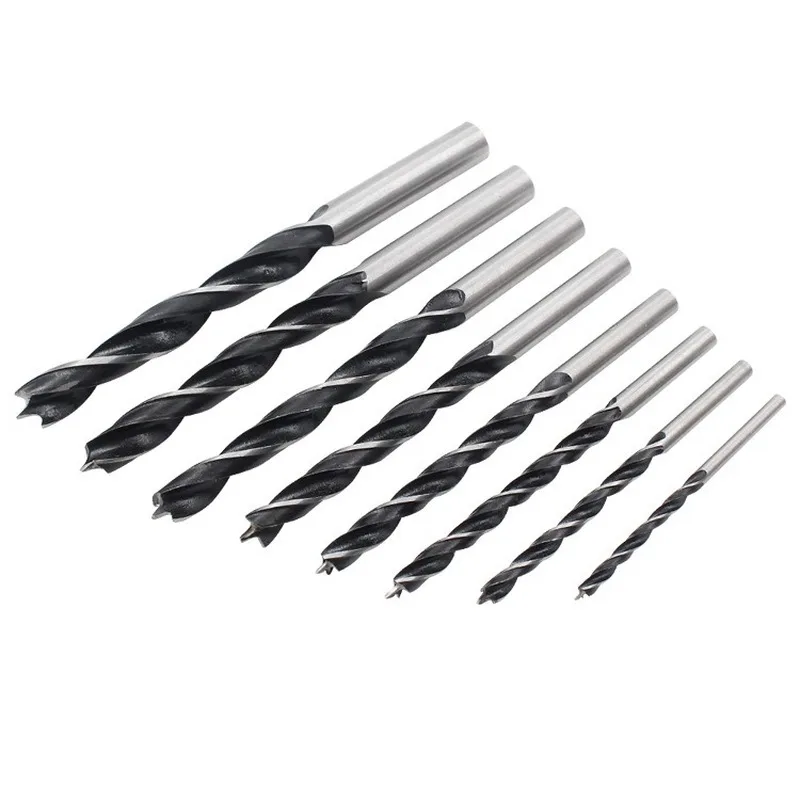 Sunshine Makita Woodworking Three Point Drill Board Drilling Reamer Woodworking Tools 8-piece Set Broaching Bit