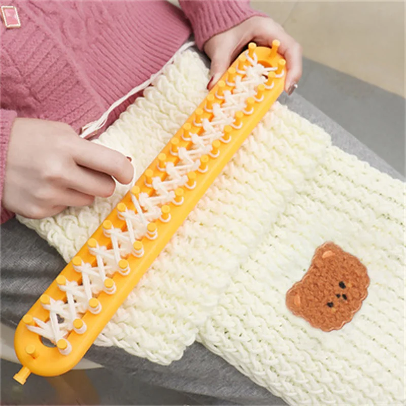 Diy Knitted Woolen Hat Convenient Sweater Knitting Device Woven Blanket Scarf Scarf Weaving Artifact Shawl Bib Crochet Tool