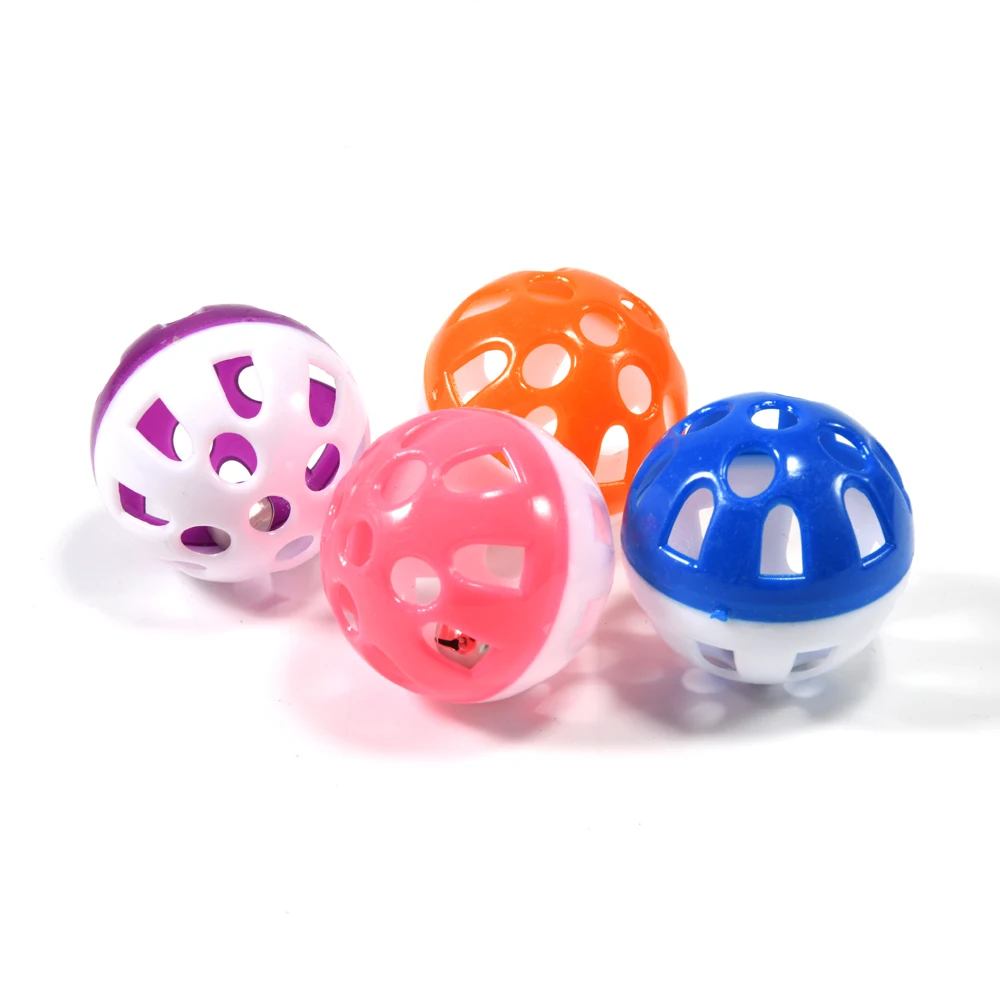 10pcs Pet pappagallo giocattolo colorato Hollow Rolling Bell Ball uccello giocattolo Parakeet Cockatiel pappagallo masticare gabbia giocattoli divertenti forniture per uccelli da compagnia