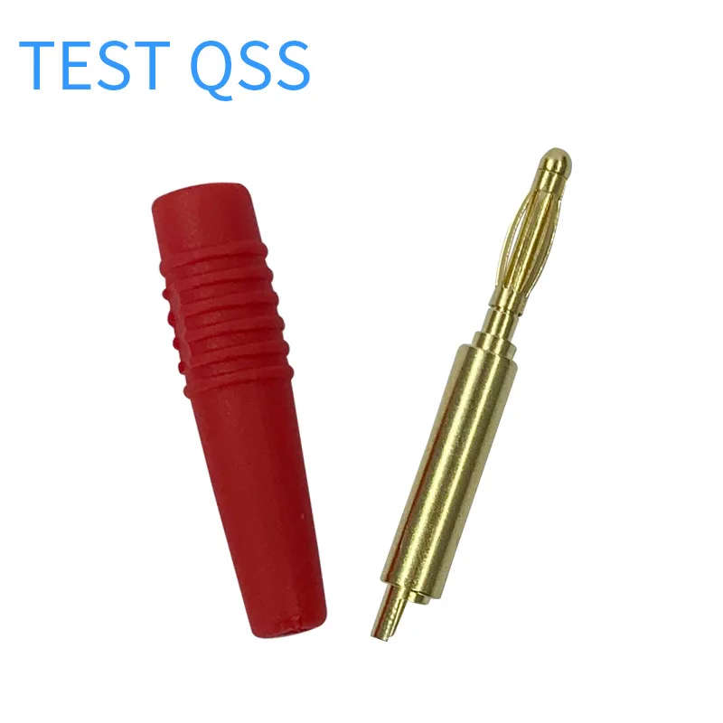 High Quality Copper-Plated Gold 2mm Banana Plug Test Wire High Temperature Resistance Test Line J70002 Banana Plug Connector