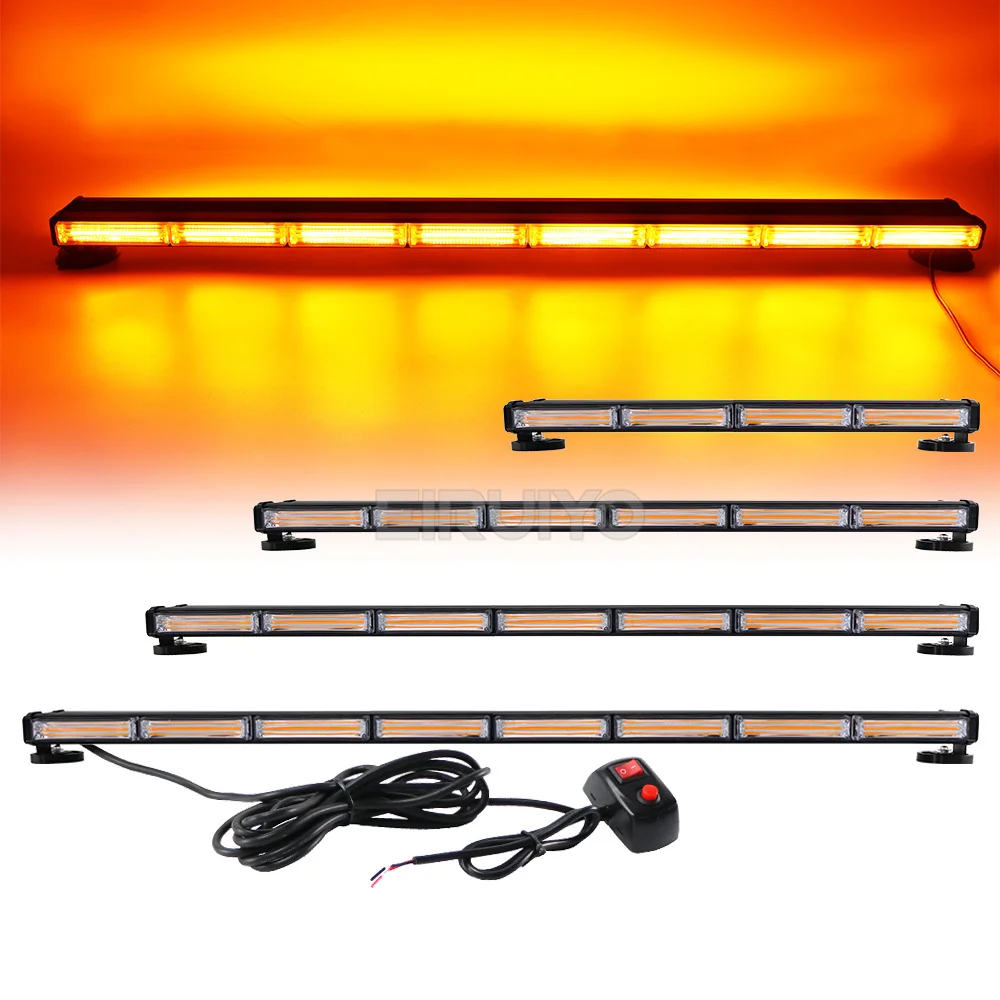 

Hot Sale 12" 18" 24" 30" 35" 41" 47" Double Side COB LED Strobe Emergency Security Car Truck Roof Traffic Advisor Light Bar