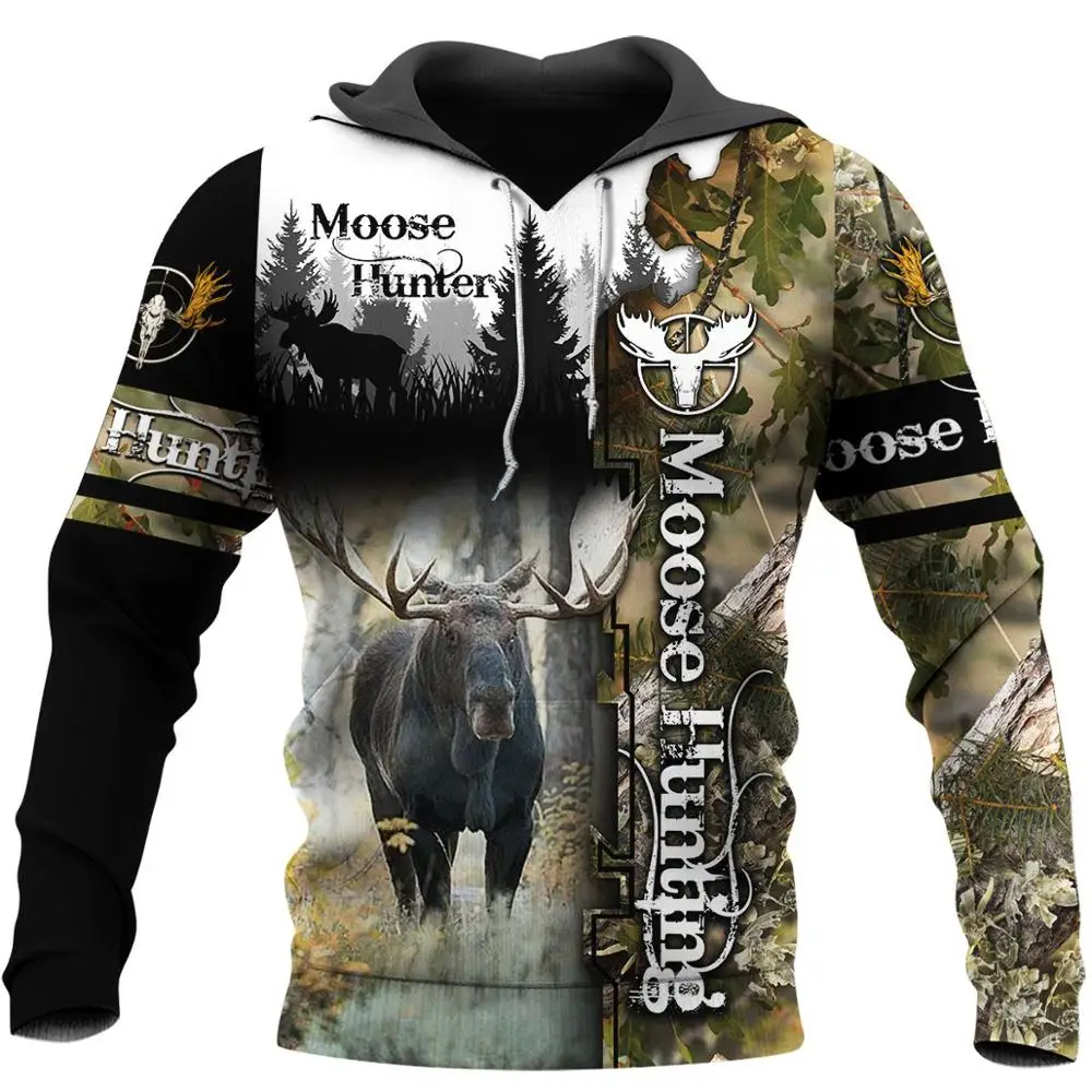 

Moose Hunting Camo 3D Print Hoodies men/women Harajuku Fashion Hooded Sweatshirt Autumn Hoody Casual streetwear hoodie SL-058