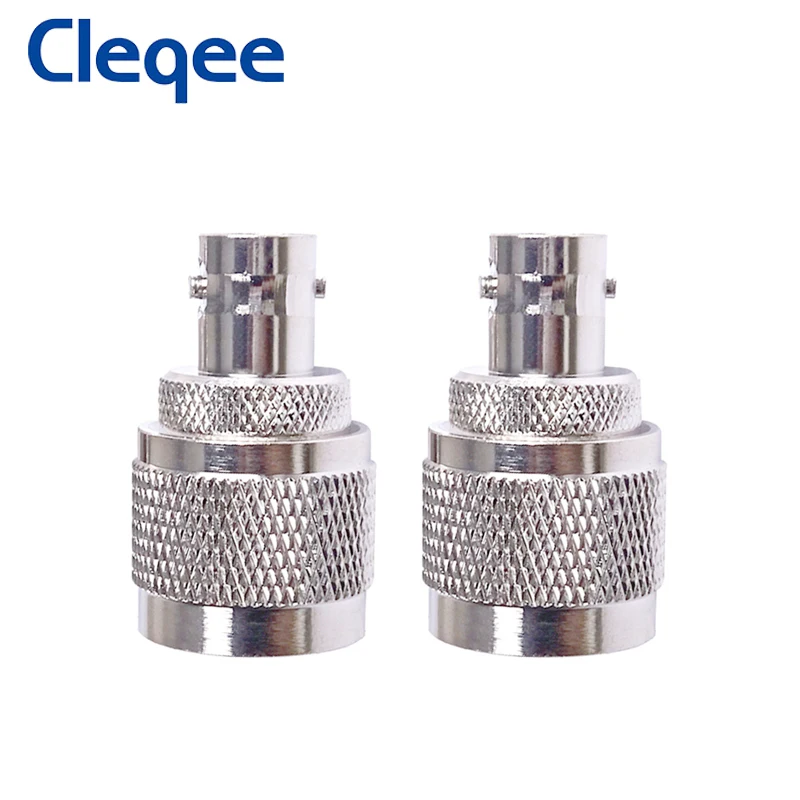 Cleqee 1 قطعة BNC أنثى إلى UHF PL259 ذكر RF موصل هوائي محول النحاس
