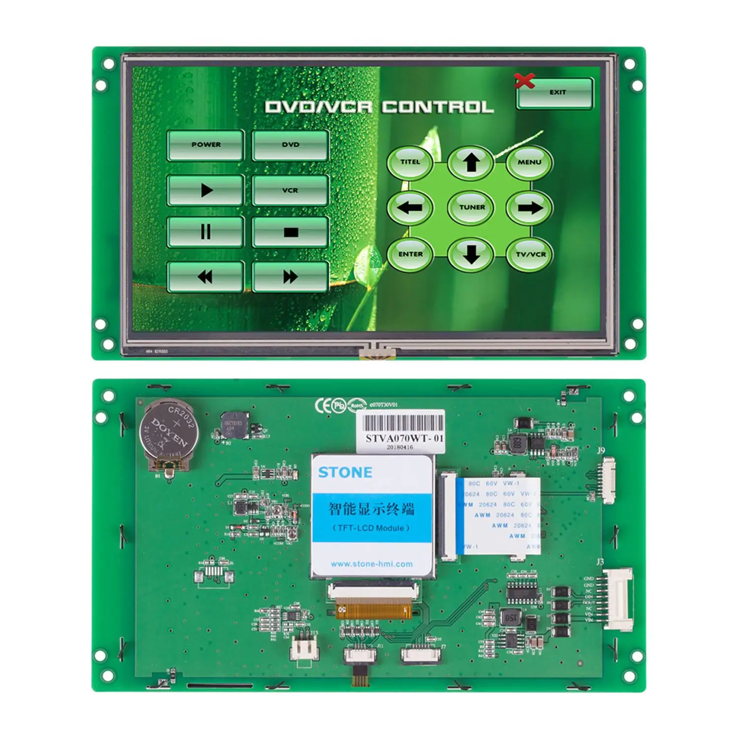 Steen 7 Inch Hmi Smart Tft Lcd-scherm Module Met Controller Board + Programma + Touch Screen + RS232/RS485 Interface