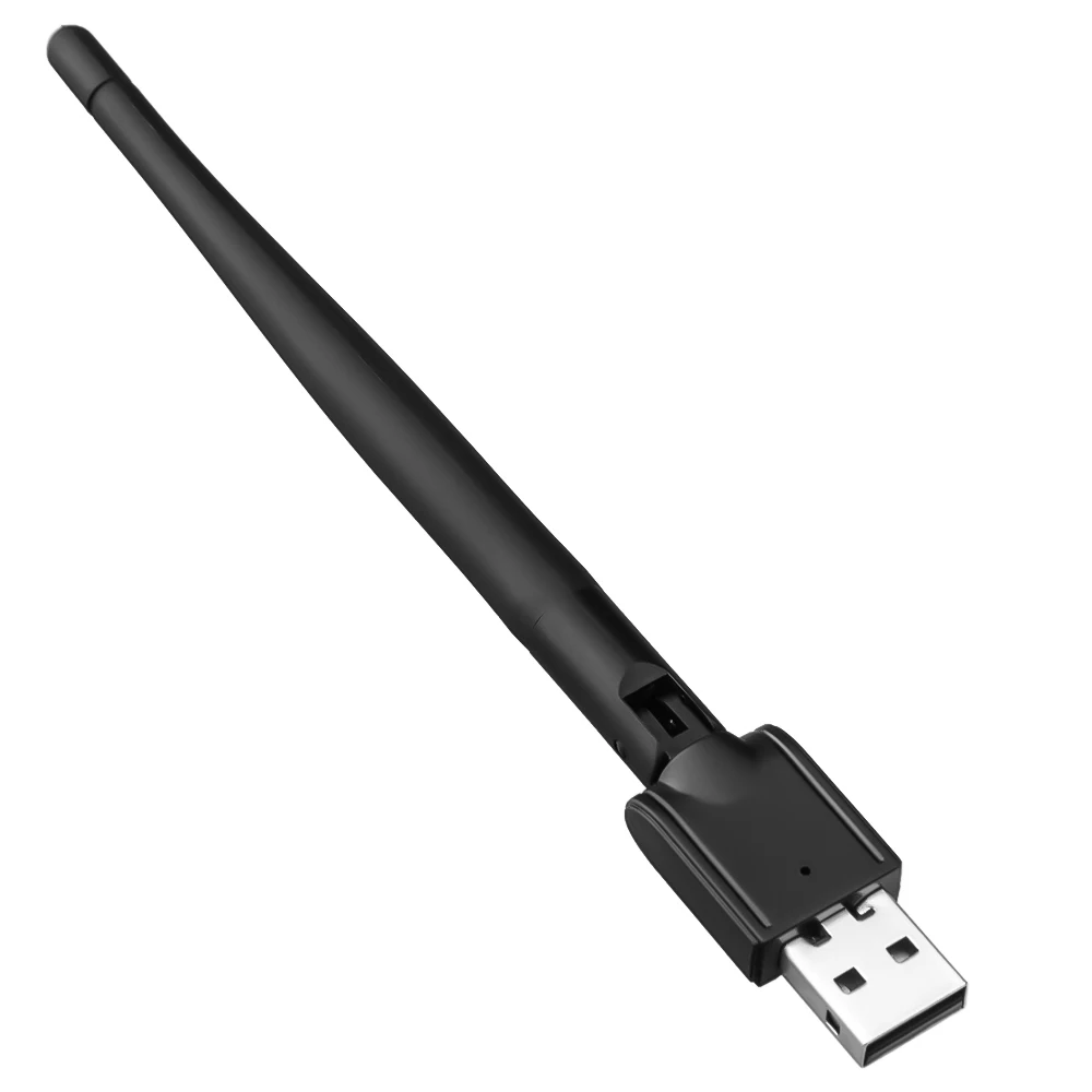 MT-7601 150Mbps USB 2.0 와이파이 LAN 어댑터, 무선 네트워크 카드 802.11 b/g/n, 회전식 안테나 칩셋 포함