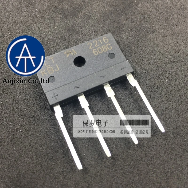 

10pcs 100% orginal and new rectifier bridge flat bridge bridge stack KBJ608G 6A/800V in stock