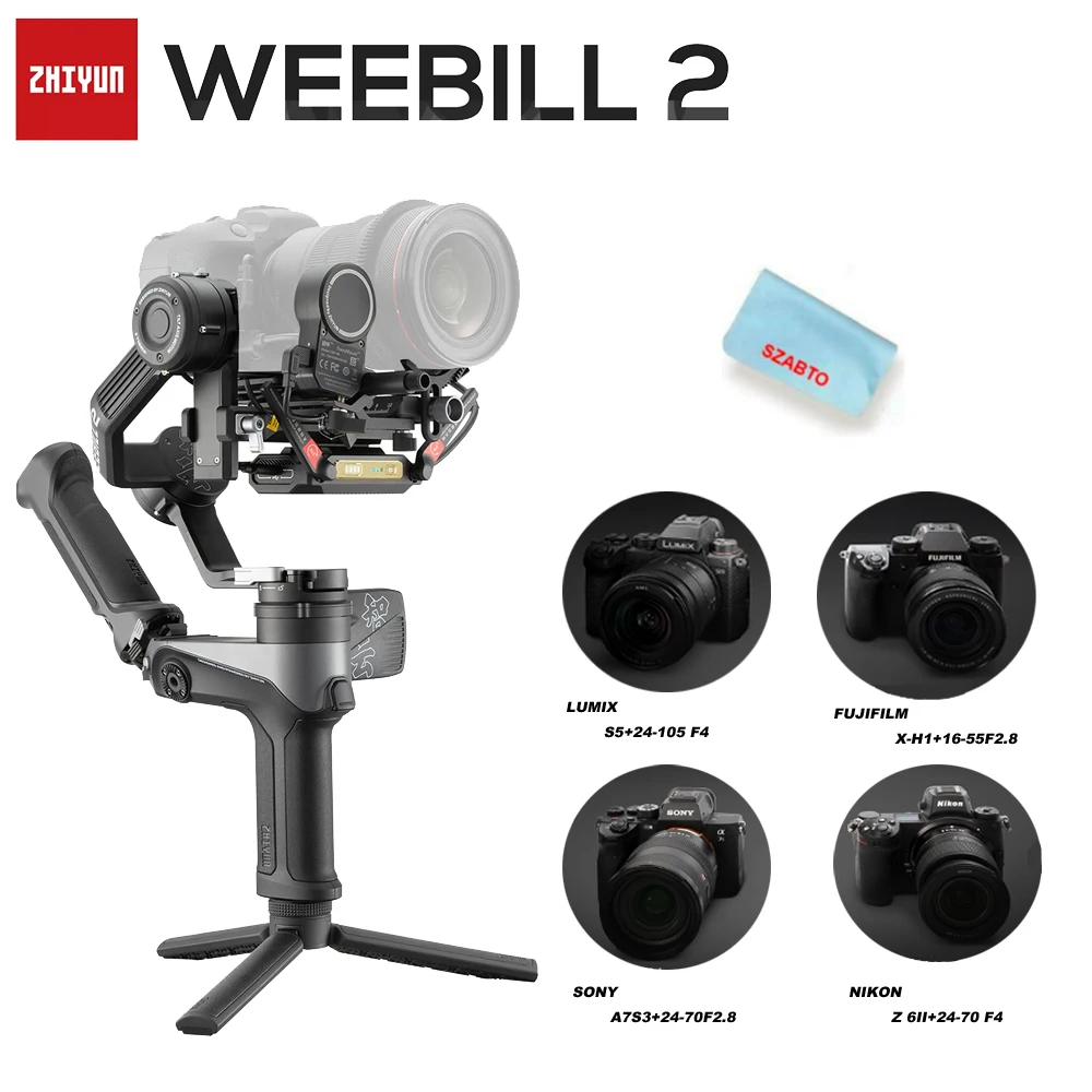 

ZHIYUN Offic Weebill 2 Camera Gimbal Stabilizer for DSLRMirrorless Cameras Video Stabilizer with Sony Nikon Canon Fuji Panasonic