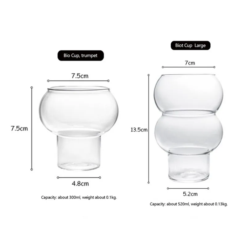 Cocktail Glass Coffee Mug Transparent Glass Cup For Household Whiskey Wine Yogurt Dessert Cup Home Bar Drinkware D