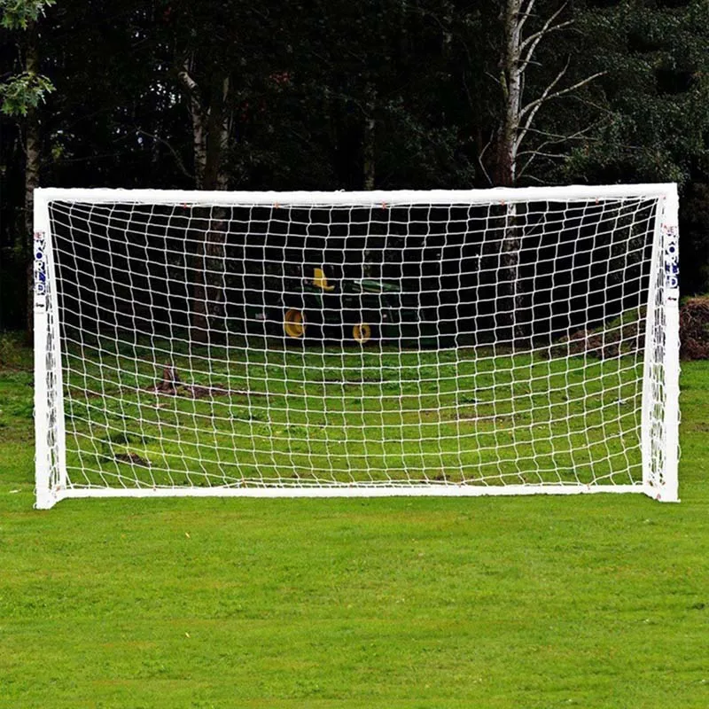 Rede de futebol de tamanho completo para futebol, poste do gol do futebol, treinamento esportivo júnior, rede de alta qualidade, 1,8 m x 1,2 m, 3m x 2m