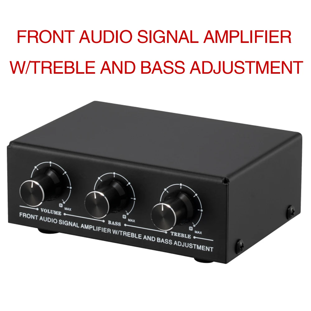 

Front Stereo Amplifier Headphone Speaker Amplifier with high and bass adjustment 2-way mixing USB 5V power supply