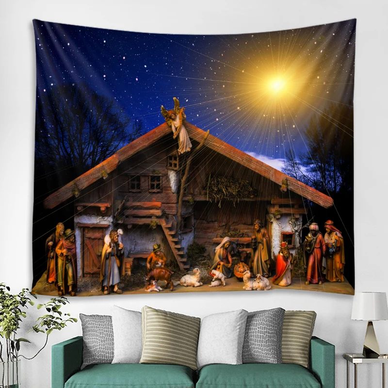 World famous paintings decorative tapestry Jesus God decorative tapestry bedroom living room decoration mandala Bohemian hippie