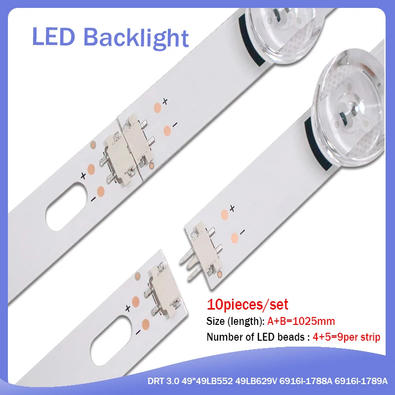 LED Backlight Strip For LG 49LB620V Innotek DRT 3.0 49