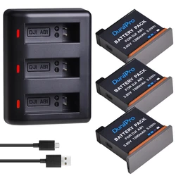 DuraPro for DJI Osmo AB1 1300mAH AB1 Replaceable Battery + Charger for DJI Osmo AB1 Action Sport Camera Accessories
