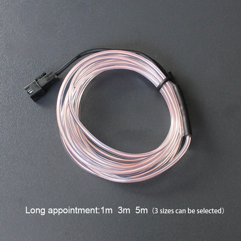 1m/3m/5m świecący podświetlany przewód kabel Neon LED święta, tańce imprezy DIY kostiumy ubrania świetlisty samochód dekoracja świetlna ubrania